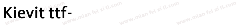 Kievit ttf字体转换
